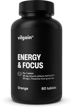Vilgain Energy & Focus Tabs pomaranč 60 tabliet