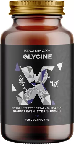 BrainMax Glycin 975 mg, 100 rastlinných kapsúl