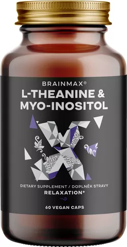 BrainMax L-Theanine & Myo-Inositol, 60 rastlinných kapsúl