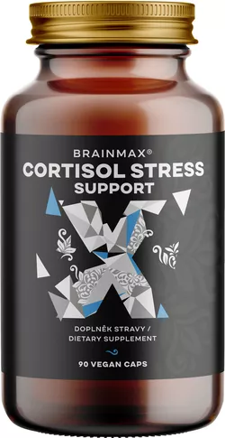 BrainMax Cortisol Stres Support, 60 rastlinných kapsúl