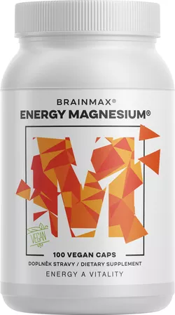 BrainMax Energy Magnesium, 1000 mg, Horčík Malát 200 mg