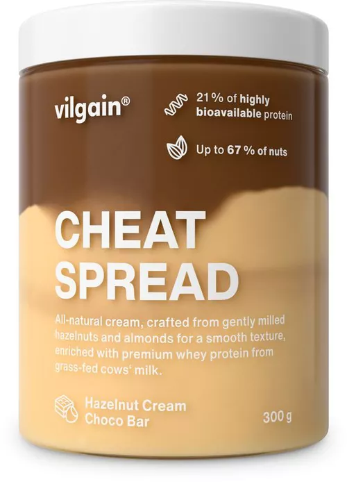 Vilgain Cheat Spread Lieskovoorieškový krém s čokoládou 300 g