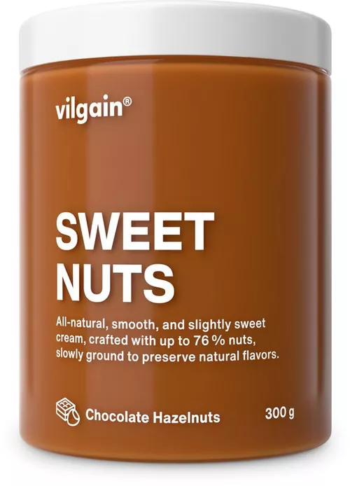 Vilgain Sweet Nuts lieskové orechy s čokoládou 300 g