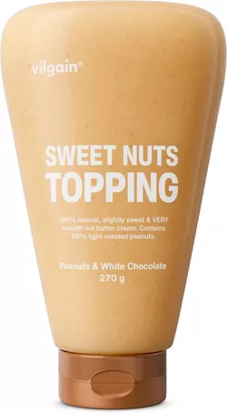 Vilgain Sweet Nuts Topping Arašidy s bielou čokoládou 270 g