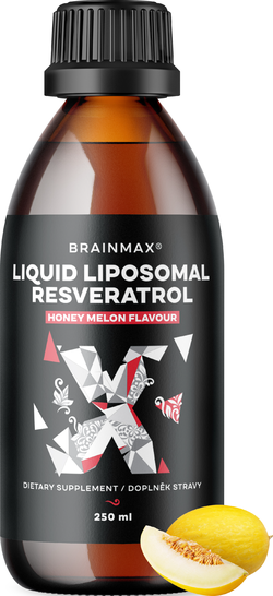 BrainMax Liquid Liposomal Resveratrol, Honey Melon, 200 mg, 250 ml