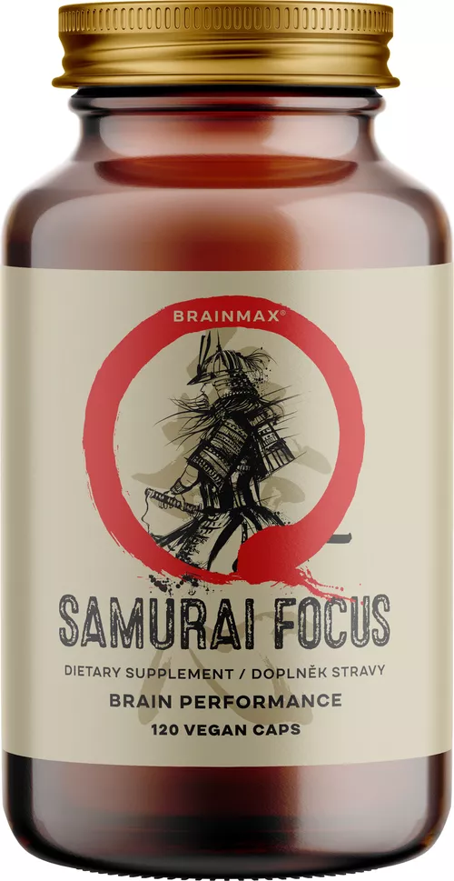 BrainMax Samurai Focus, 120 rastlinných kapsúl