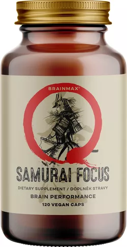 BrainMax Samurai Focus, 120 rastlinných kapsúl